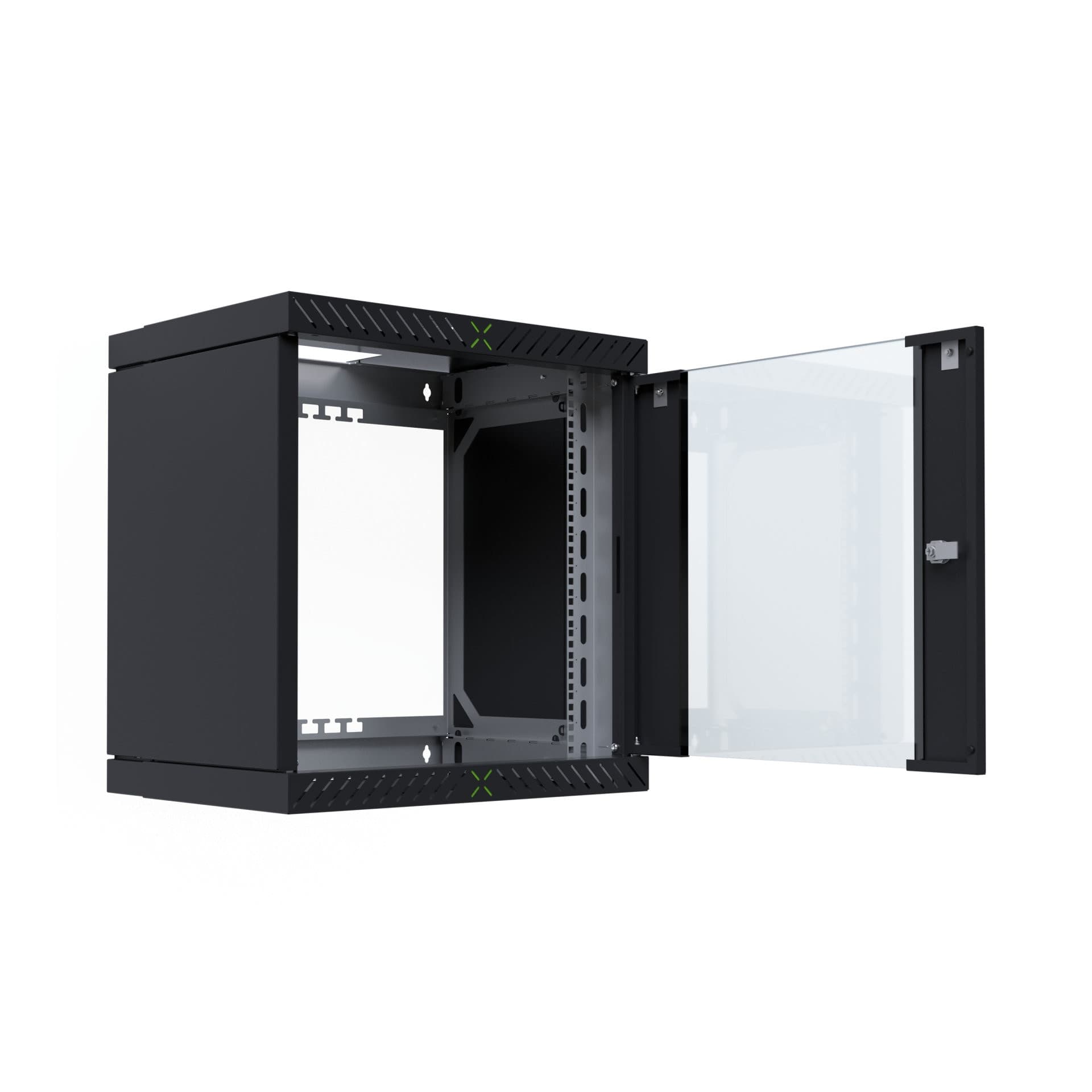 Armadio Rack 19'' a Muro 12U da Assemblare Profondit&agrave 400-600 mm Nero - 7