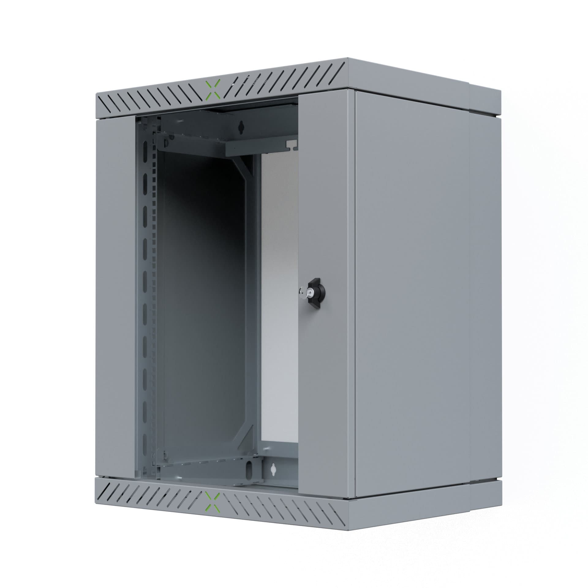 Armadio Rack 19'' a Muro 15U da Assemblare Profondit&agrave 400-600 mm Grigio - 13