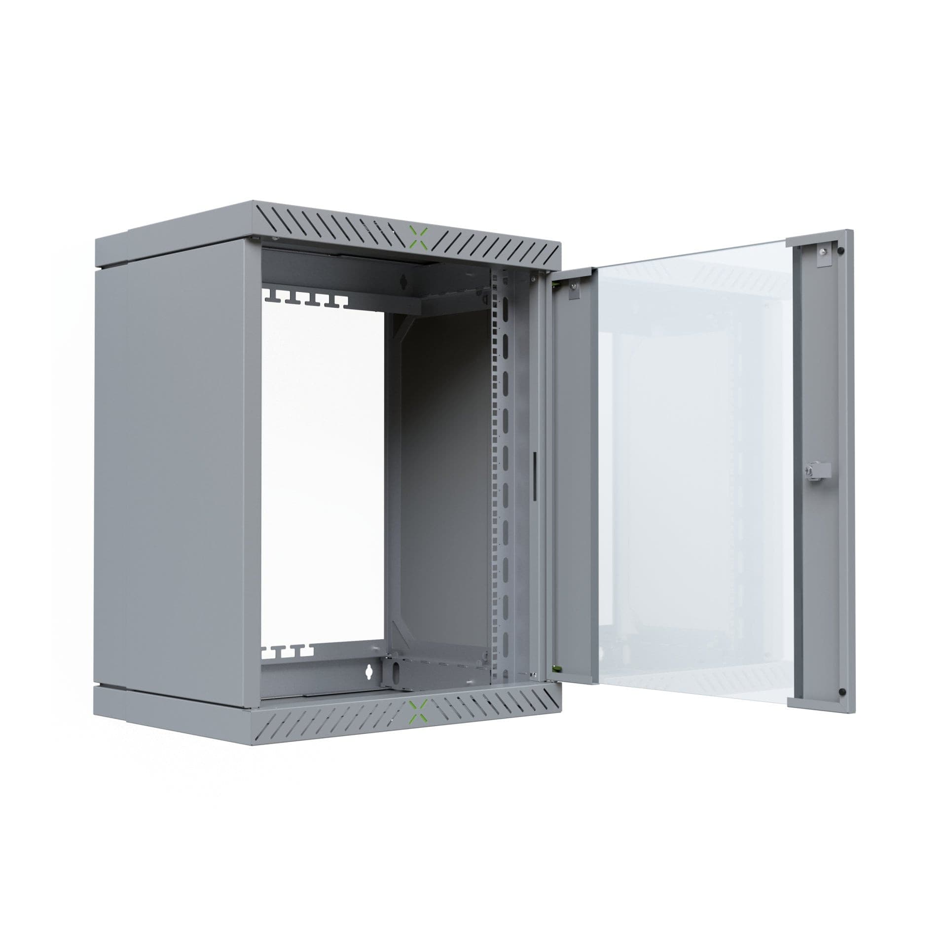 Armadio Rack 19'' a Muro 15U da Assemblare Profondit&agrave 400-600 mm Grigio - 5