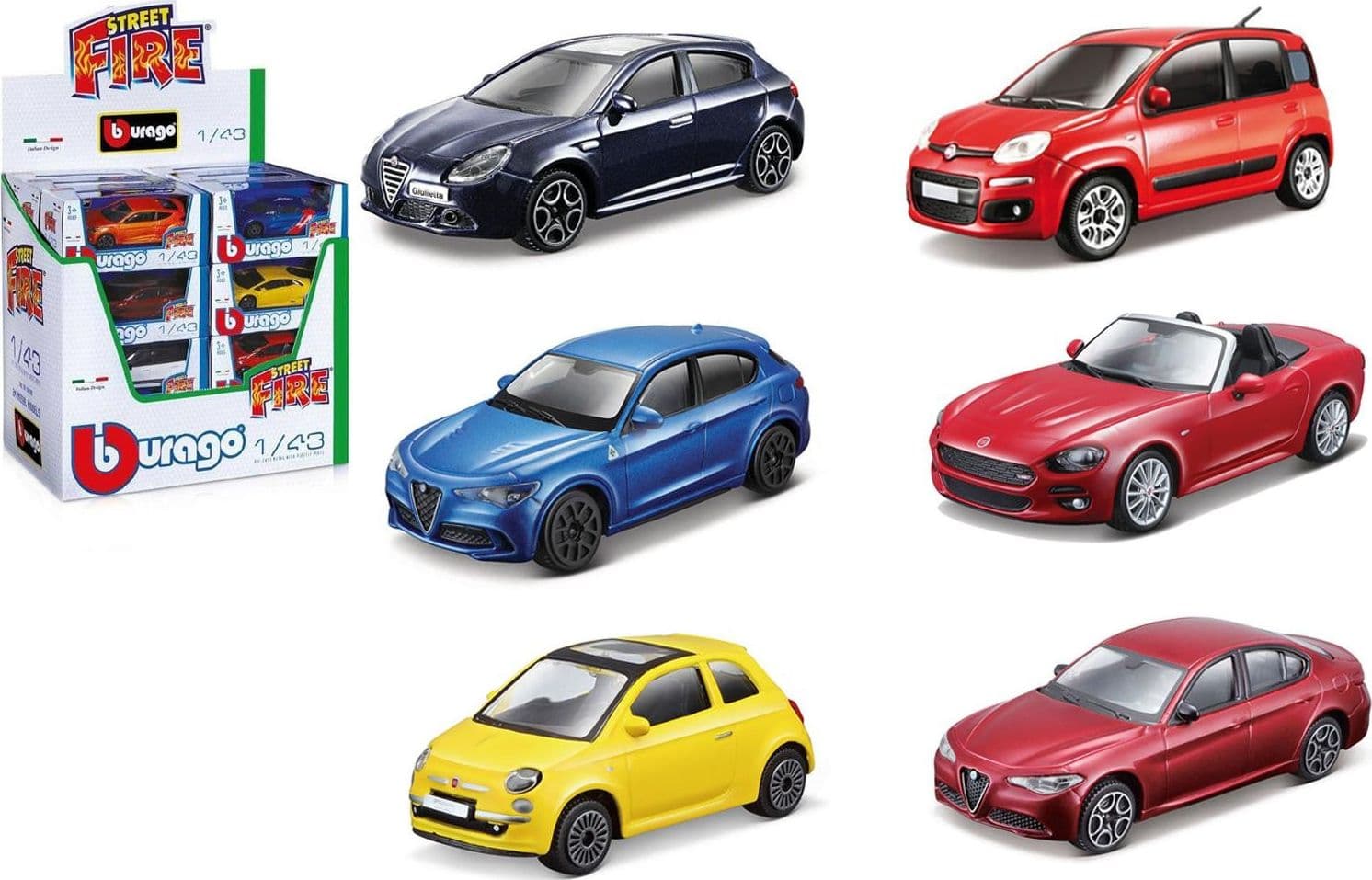 BBurago Fiat assortite 1:43