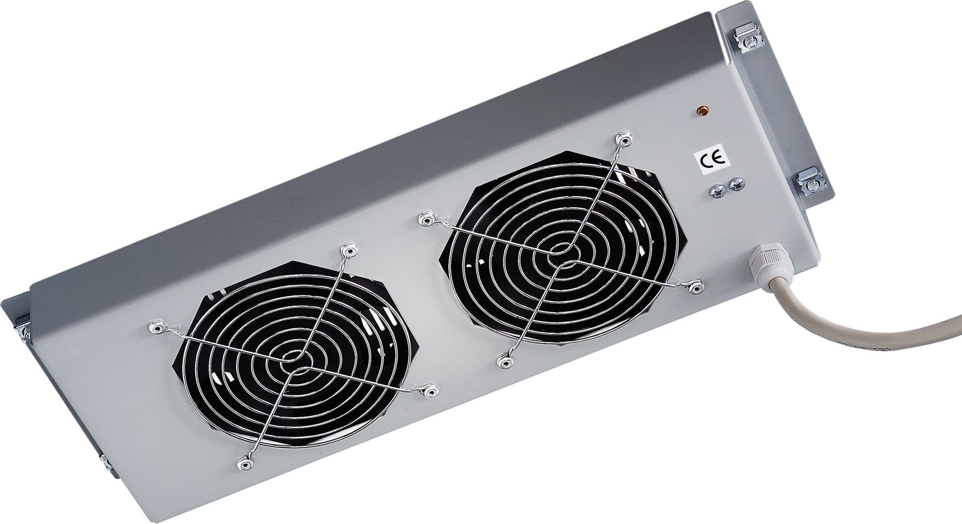 Gruppo di 2 Ventole a Soffitto Senza Termostato per Rack 19'' Grigio - 4