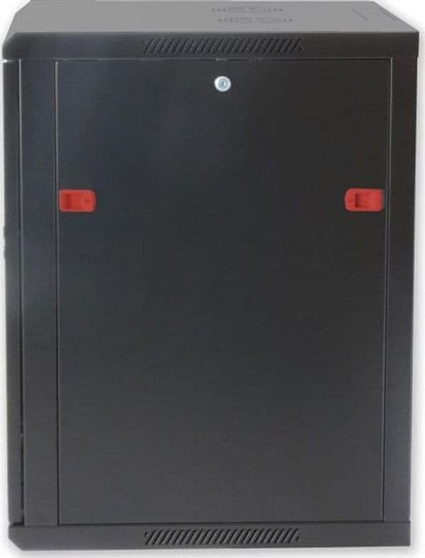 Armadio Rack 19'' a muro 12 unit&agrave sezione unica prof. 600mm Nero - 3