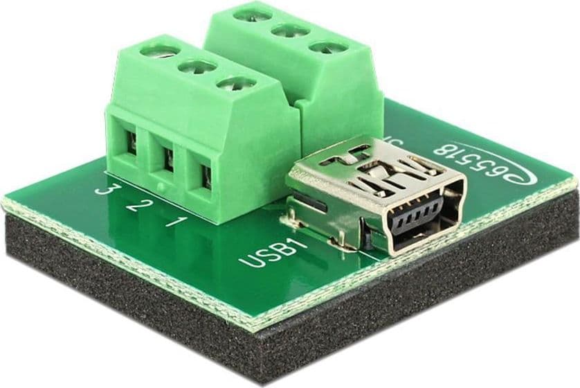 Adattatore Mini USB Femmina Terminal Block 6 pin