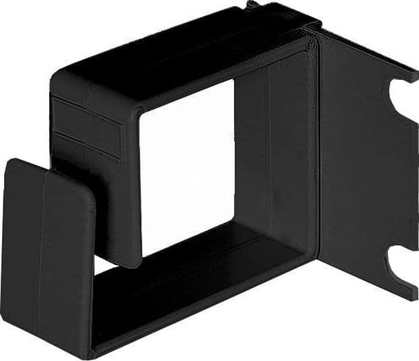 Anello Passacavi Laterale per Armadi Rack Nero - 3