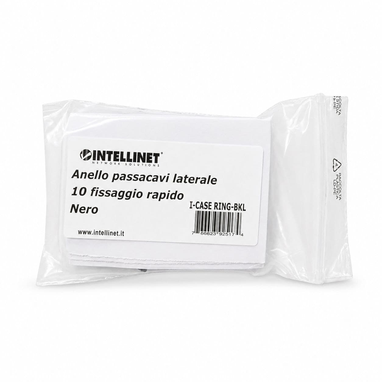 Anello Passacavi Laterale per Armadi Rack Nero - 5