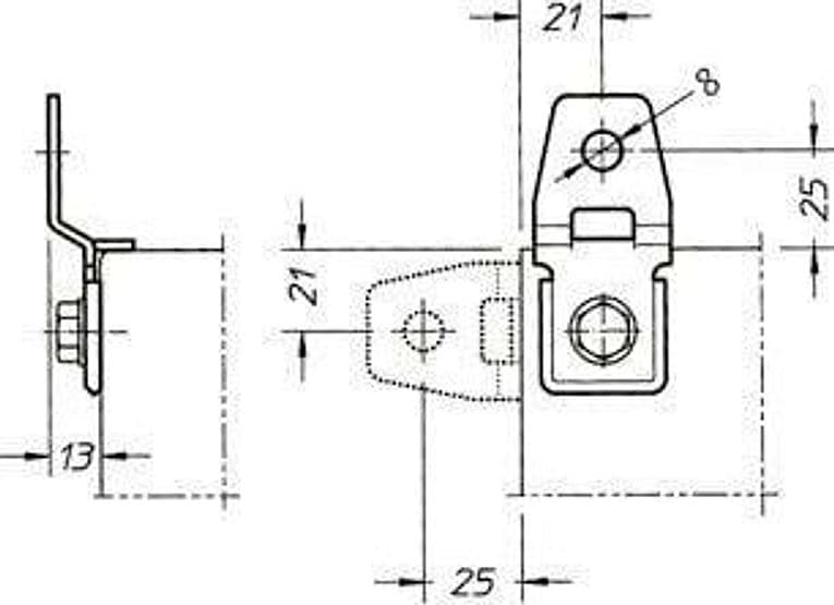 Staffe di fissaggio a muro per rack IP65 - 3