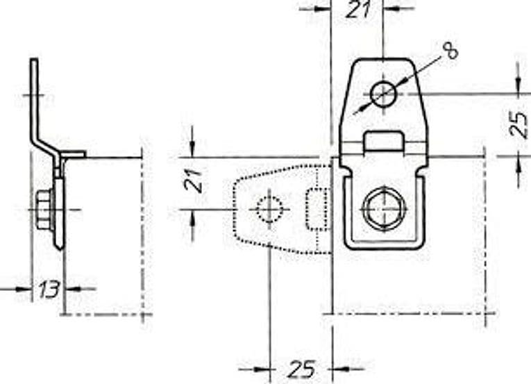 Staffe di fissaggio a muro per rack IP65 - 6