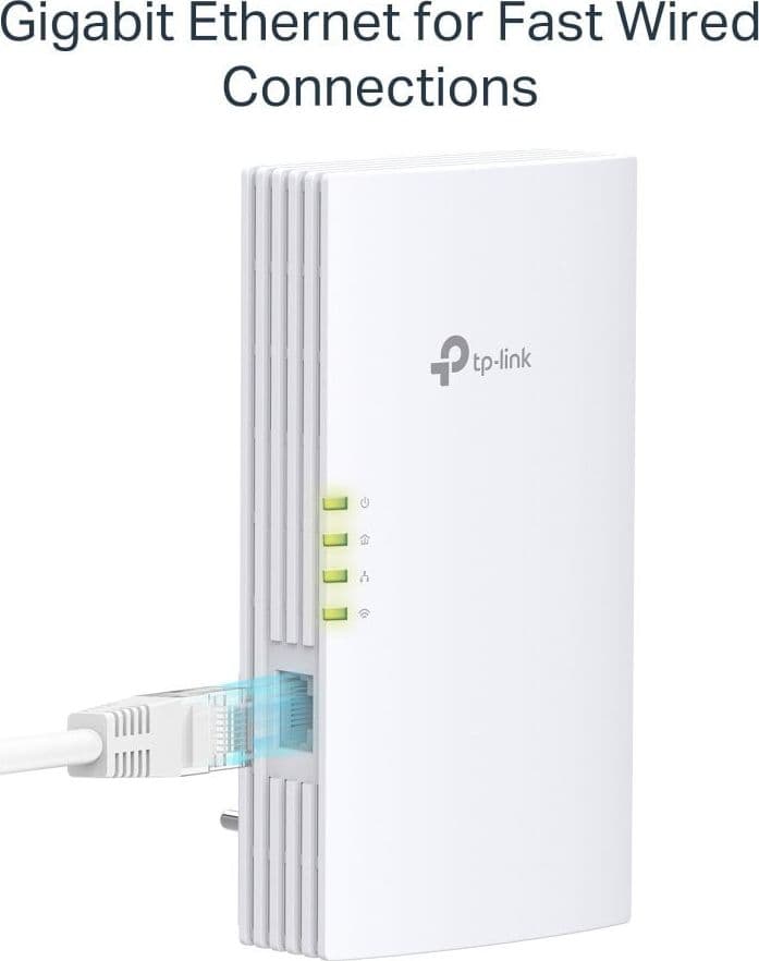 Kit Adattatori di Rete Powerline AV1000 con Porta Gigabit e Wi-Fi 6 Dual Band AX1500 - 5