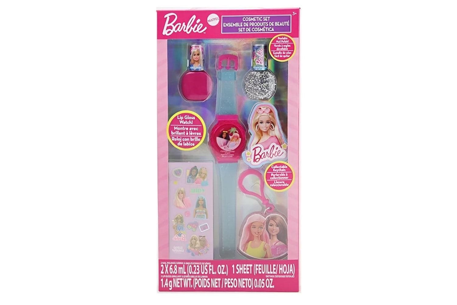 Barbie Set Make-Up con Orologio Lip Gloss