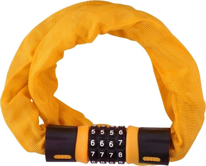 Dunlop - Bicycle Lock with Combination Chain (Orange) - 4