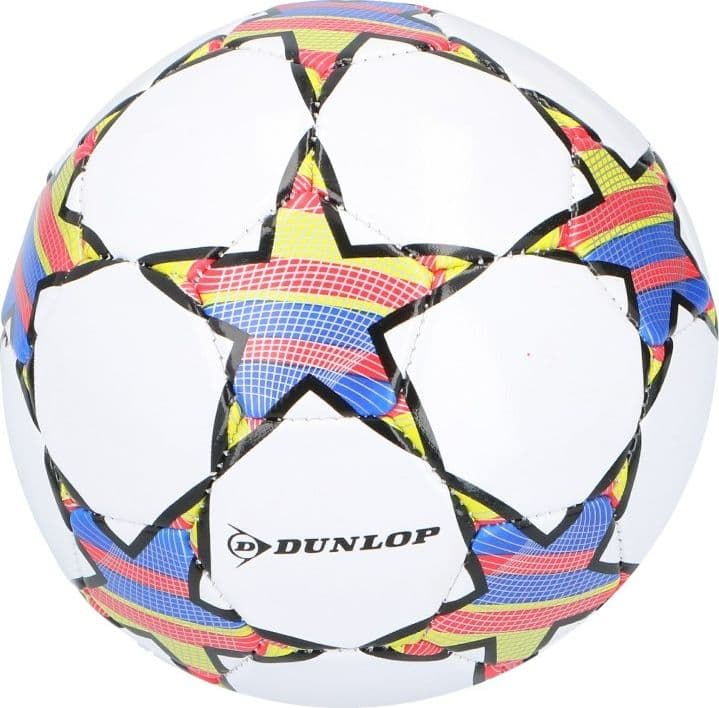 Dunlop - Mini pallone da allenamento per bambini, 32 pannelli, taglia 2 (bianco/rosso) - 3