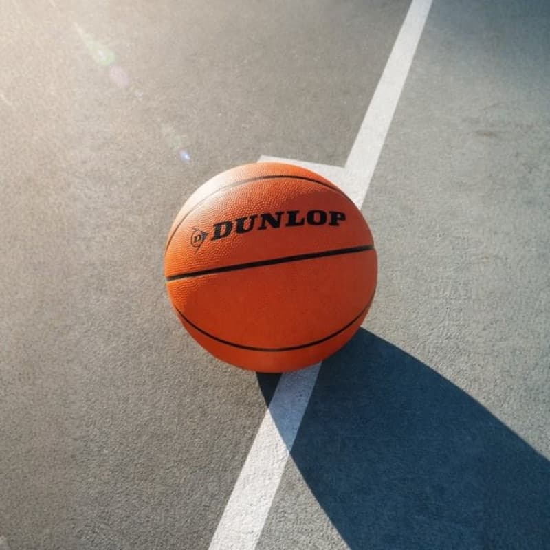 Dunlop - Pallone da basket per esterni, 8 pannelli, taglia 7 (arancione) - 3