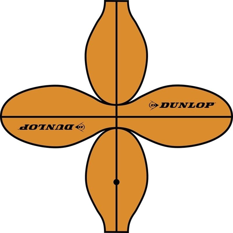 Dunlop - Pallone da basket per esterni, 8 pannelli, taglia 7 (arancione) - 6