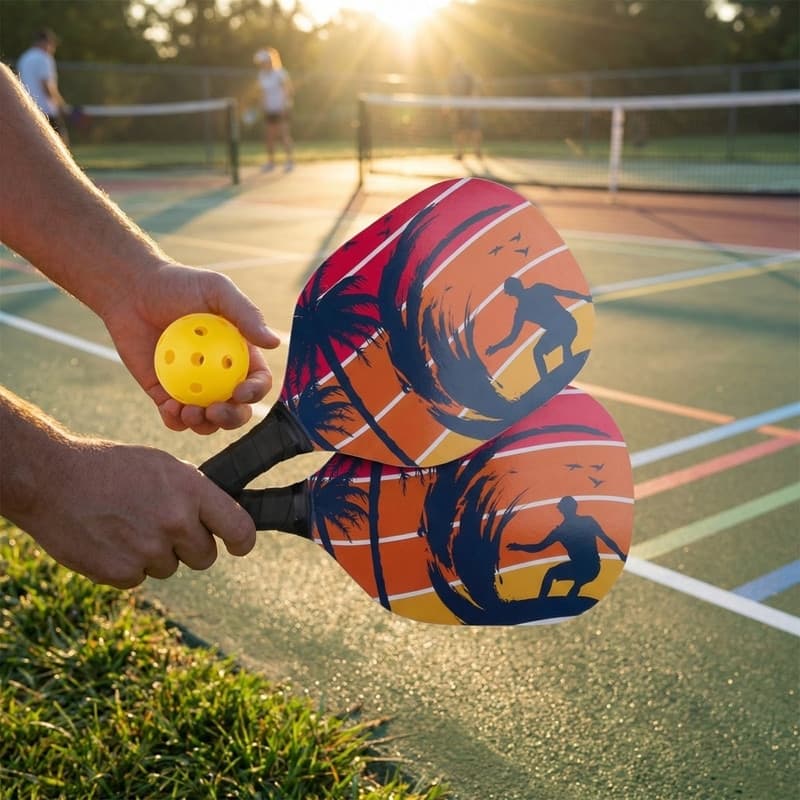 Set da pickleball Eddy Toys composto da 3 pezzi con racchette e palla. - 3