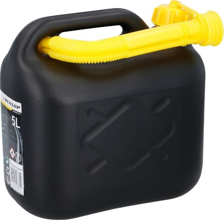 Dunlop - Tanica di carburante con imbuto 5L (nera) - 5