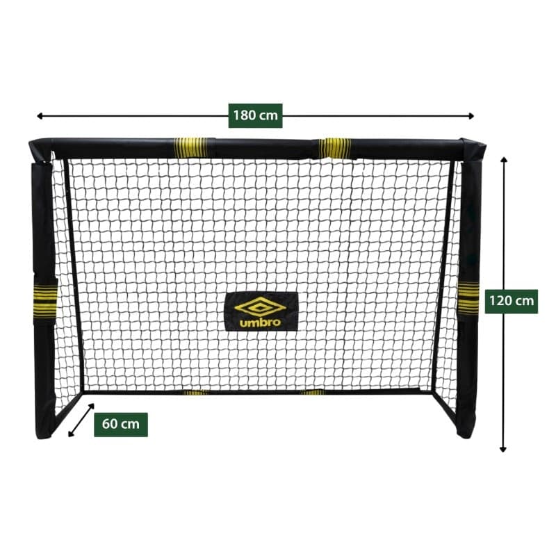 Umbro - Porta da calcio in metallo con rete 180x120x60 cm - 2