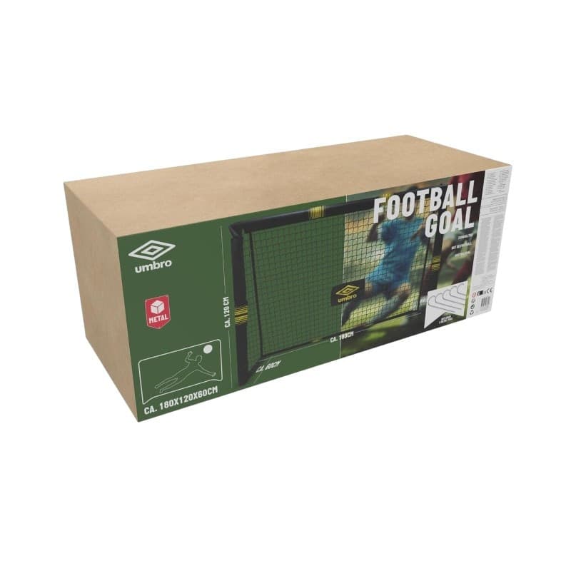 Umbro - Porta da calcio in metallo con rete 180x120x60 cm - 3