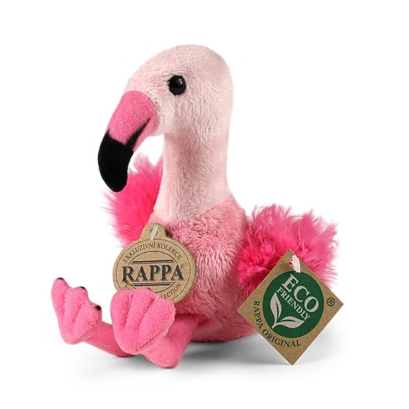 Rappa - Peluche realistico a forma di fenicottero, 15 cm, ecologico. - 5