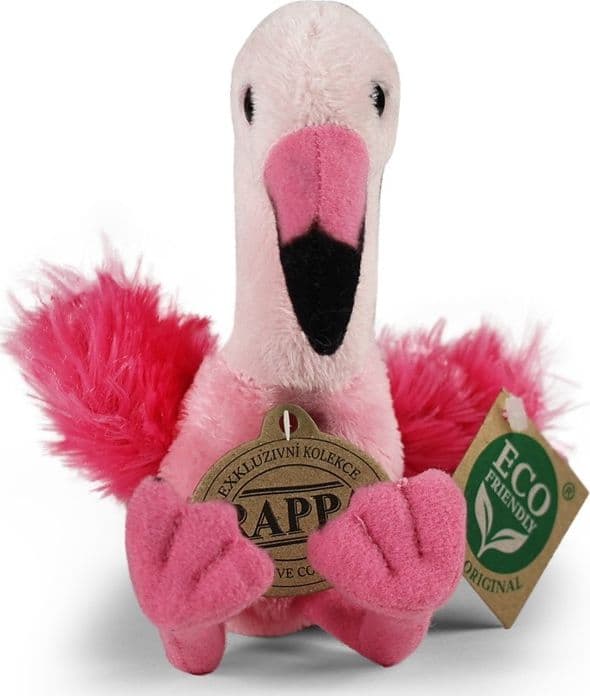 Rappa - Peluche realistico a forma di fenicottero, 15 cm, ecologico. - 6