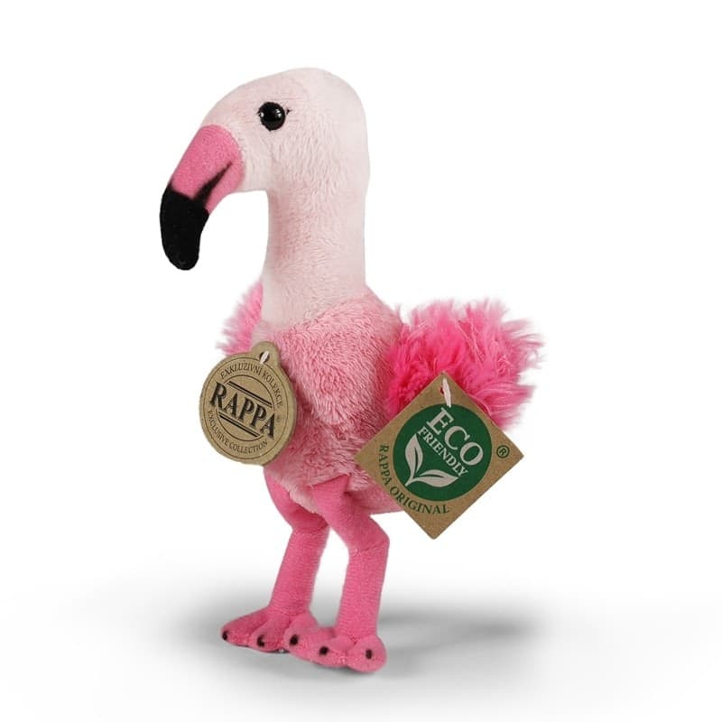 Rappa - Peluche realistico a forma di fenicottero, 15 cm, ecologico. - 7