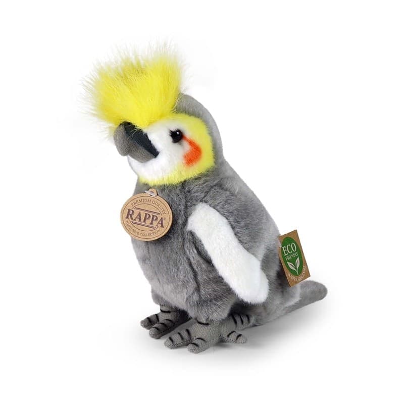 Rappa - Peluche realistico a forma di calopsitta, 18 cm, ecologico - 5