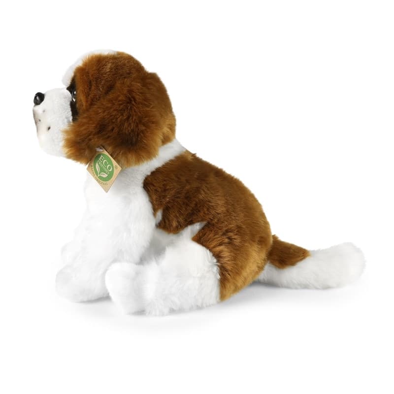 Rappa - Peluche realistico di cane San Bernardo seduto, 30 cm, ecologico. - 3