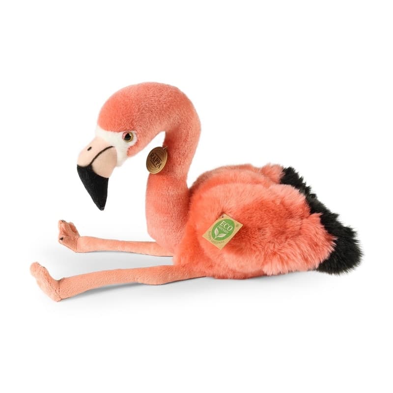 Rappa - Peluche realistico a forma di fenicottero, 36 cm, ecologico - 2