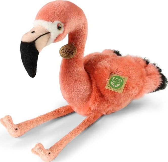 Rappa - Peluche realistico a forma di fenicottero, 36 cm, ecologico - 5