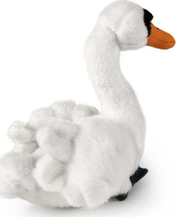 Rappa - Peluche realistico a forma di cigno, 20 cm, ecologico - 4