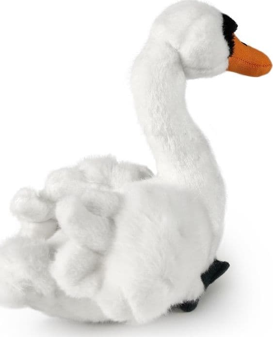Rappa - Peluche realistico a forma di cigno, 20 cm, ecologico - 8