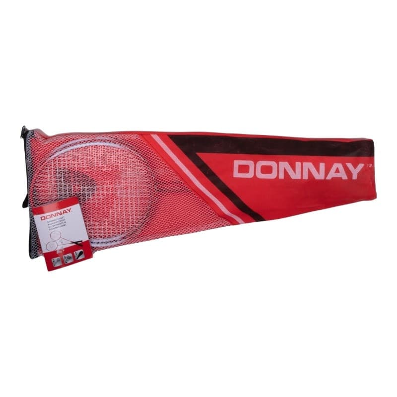Donnay - Set da badminton da 6 pezzi in custodia (rosso) - 2