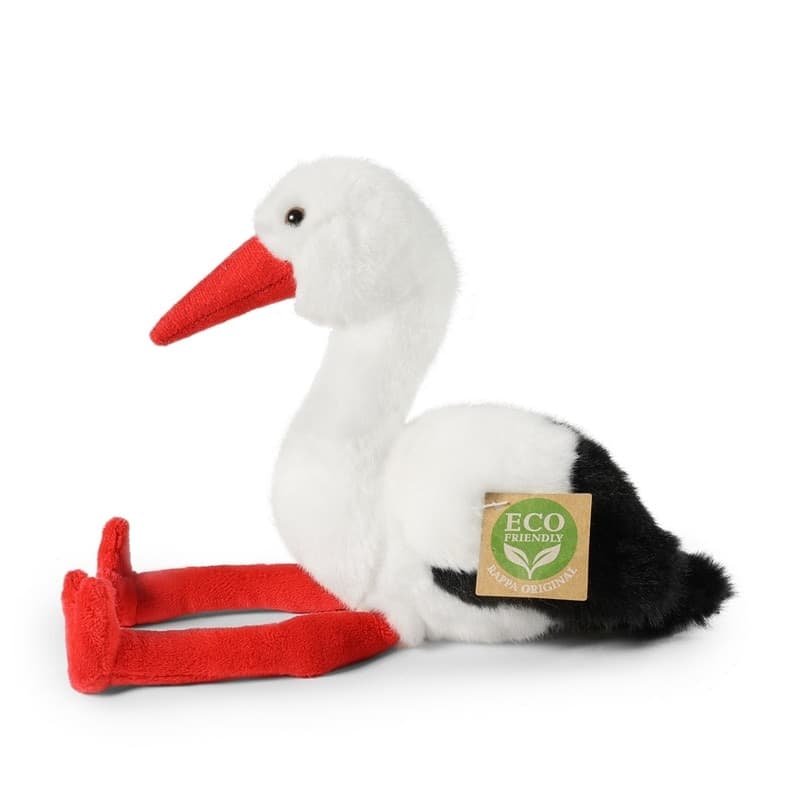 Rappa - Peluche realistico a forma di cicogna, 20 cm, ecologico. - 3