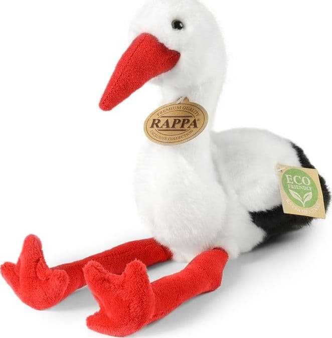 Rappa - Peluche realistico a forma di cicogna, 20 cm, ecologico. - 5