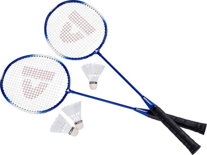 Donnay - Set da badminton da 6 pezzi in custodia (blu)