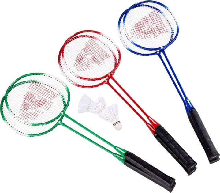 Donnay - Set da badminton da 6 pezzi in custodia (blu) - 4