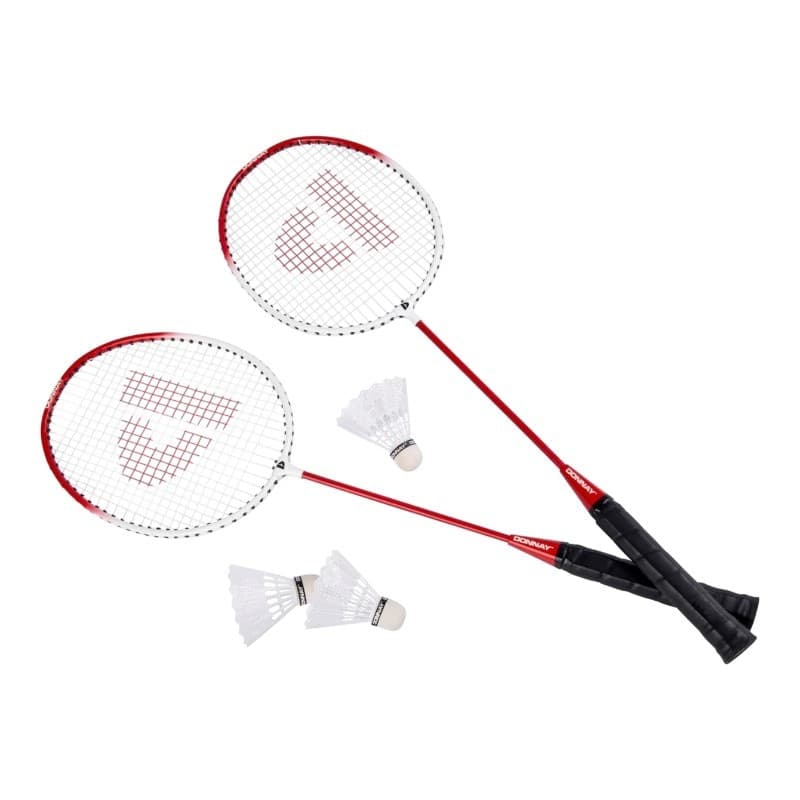 Donnay - Set da badminton da 6 pezzi in custodia (rosso)