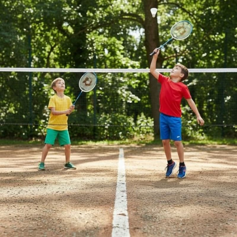 Donnay - Set da badminton da 6 pezzi in custodia (rosso) - 4