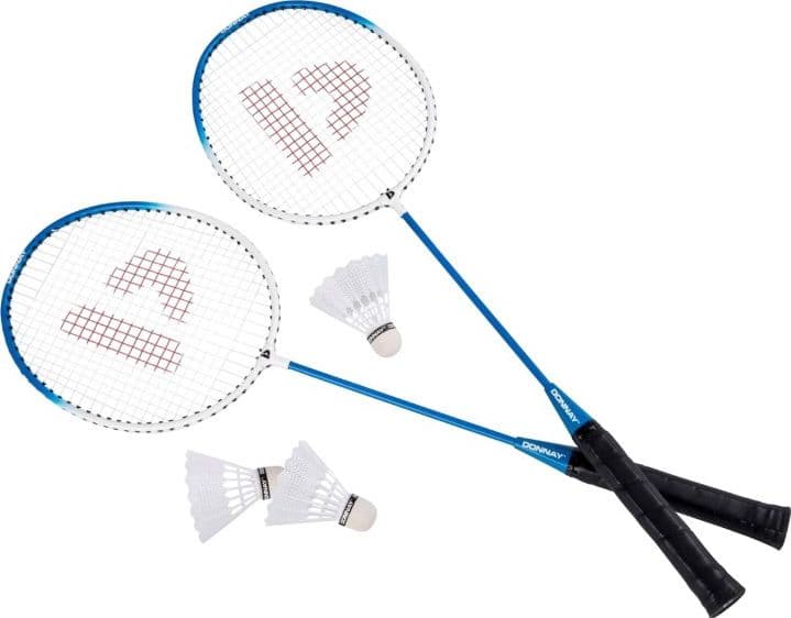 Donnay - Set da badminton da 6 pezzi in custodia (blu)