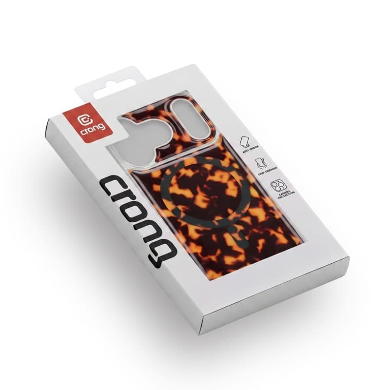 Crong Deluxe MAG Cover - Custodia MagSafe per iPhone 17 (tartaruga) - 12