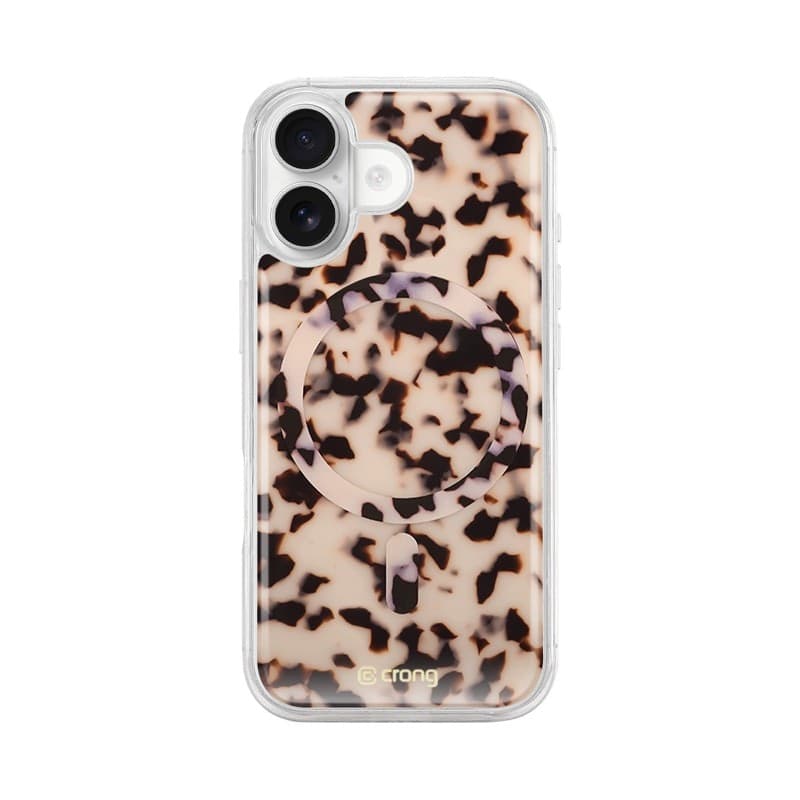 Crong Deluxe MAG Cover - Custodia MagSafe per iPhone 17 (tartaruga bionda) - 7