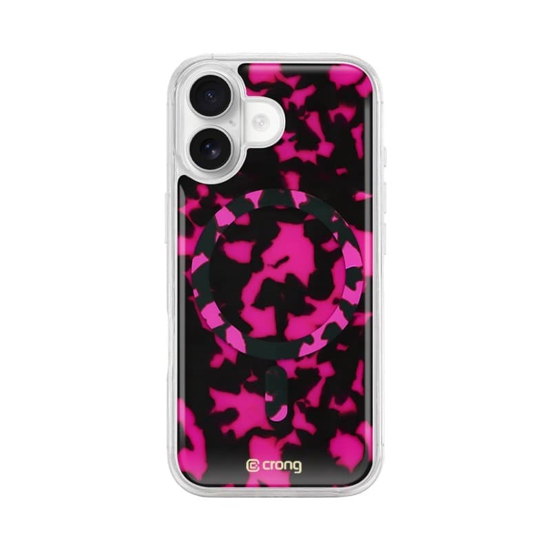 Crong Deluxe MAG Cover - Custodia MagSafe per iPhone 17 (tartaruga rosa) - 7