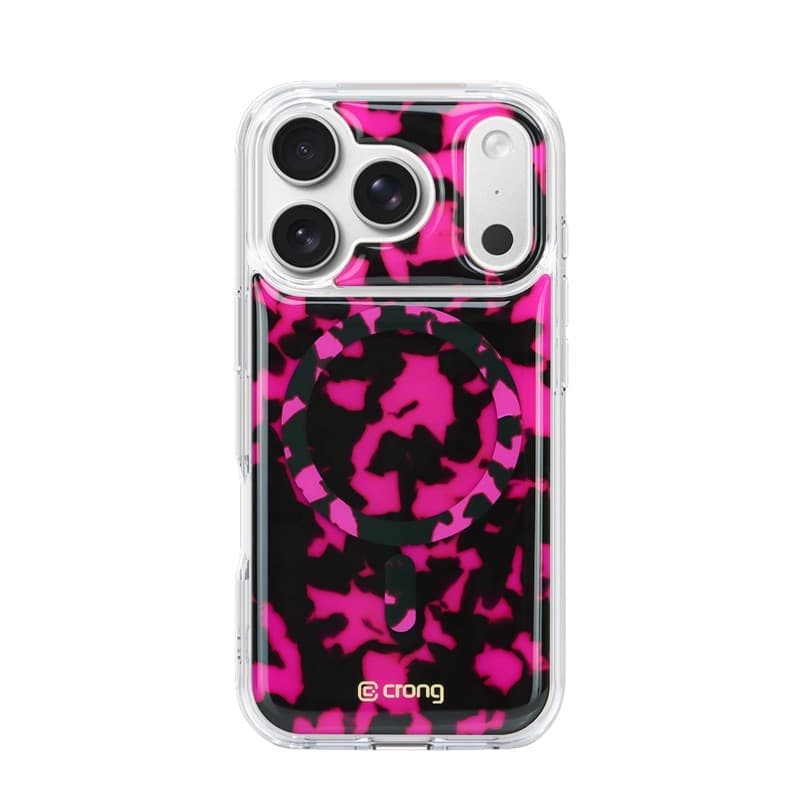 Crong Deluxe MAG Cover - Custodia MagSafe per iPhone 17 Pro (Tartaruga Rosa) - 8
