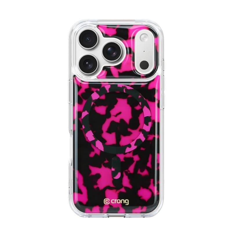 Crong Deluxe MAG Cover - Custodia MagSafe per iPhone 17 Pro Max (Tartaruga Rosa) - 8