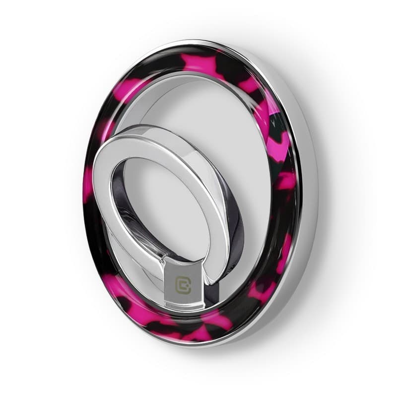 Supporto ad anello Crong Deluxe - Supporto magnetico per telefono MagSafe (tartaruga rosa) - 6