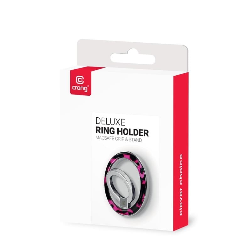 Supporto ad anello Crong Deluxe - Supporto magnetico per telefono MagSafe (tartaruga rosa) - 10