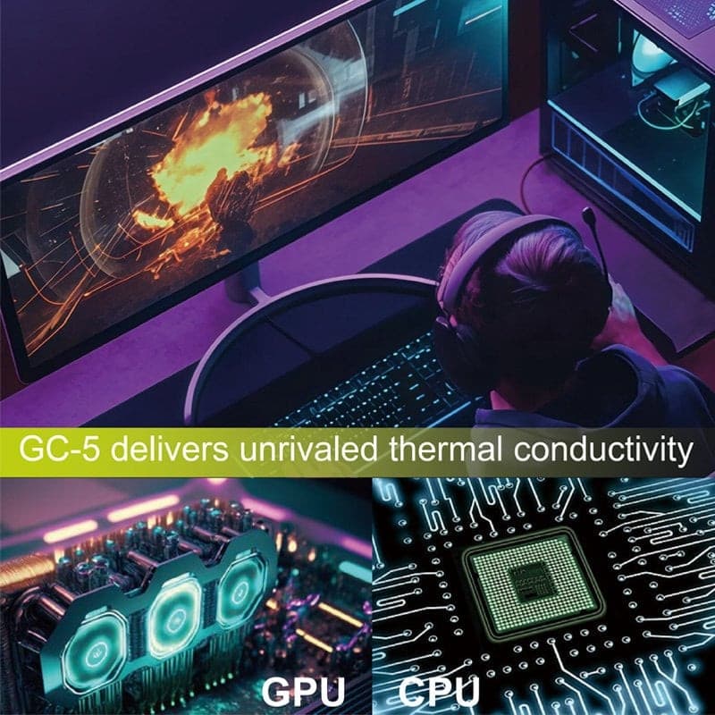 Pasta Termoconduttiva GC-5 per Dissipatori di Calore 3,5 g - 3