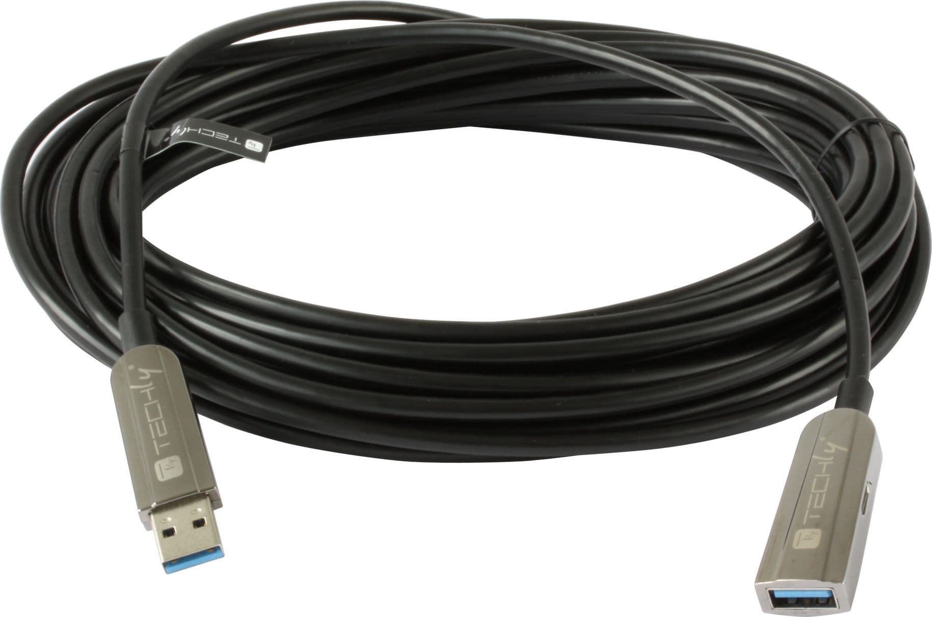 Cavo Ottico Attivo USB 3.2 SuperSpeed Active Optical Cable USB A M/F 30m Nero - 4