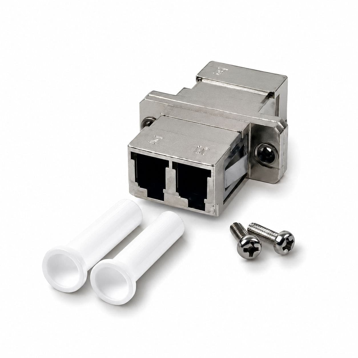Adattattatore a bussola Duplex LC Monomodale in metallo - 2