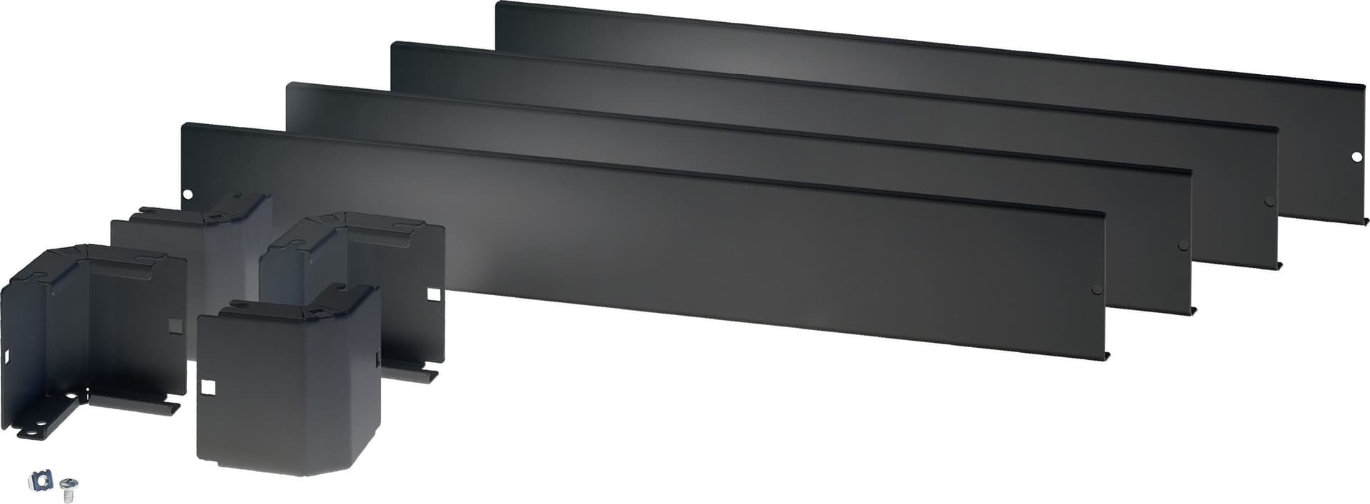 Zoccolo 600 x 1000 mm per Armadi Rack Nero - 2