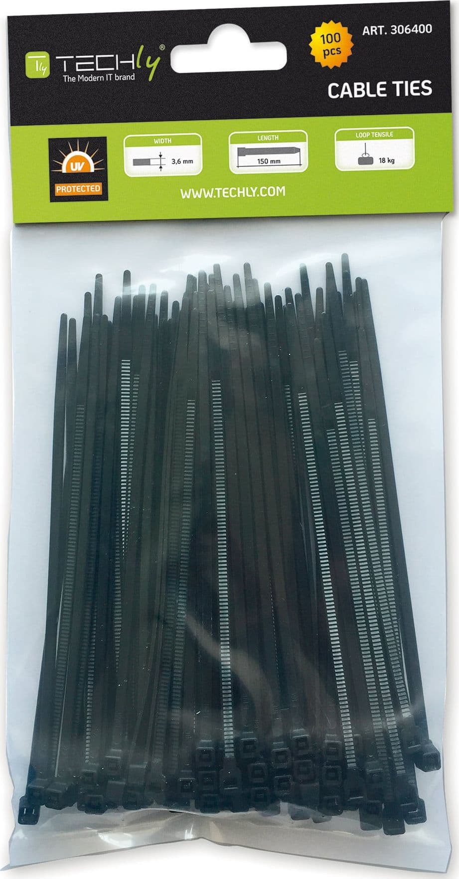 Fascette Fermacavi Autobloccanti 100x2,5mm in Nylon 100pz Nero - 2
